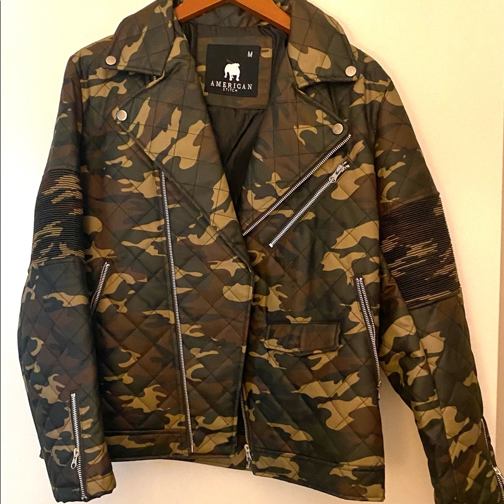 Biker camouflage jacket